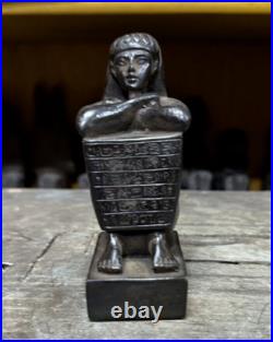 Antique Egyptian Statue of the Seated Scribe Rare Ancient Egyptian Antiques BC