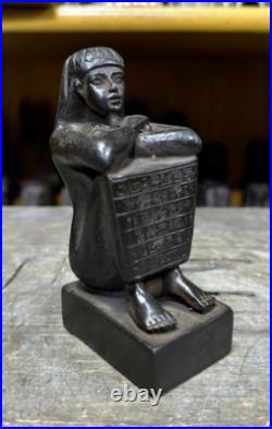 Antique Egyptian Statue of the Seated Scribe Rare Ancient Egyptian Antiques BC
