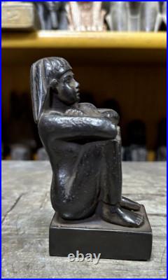 Antique Egyptian Statue of the Seated Scribe Rare Ancient Egyptian Antiques BC