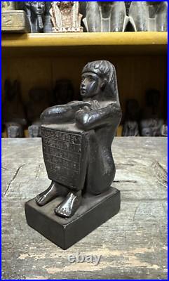 Antique Egyptian Statue of the Seated Scribe Rare Ancient Egyptian Antiques BC
