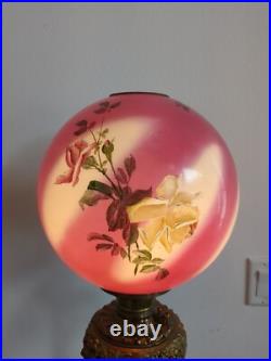 Antique Electrified Brass Covered Cast Iron Three-tier Piano Organ Floor Lamp