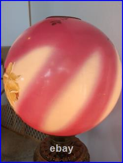 Antique Electrified Brass Covered Cast Iron Three-tier Piano Organ Floor Lamp