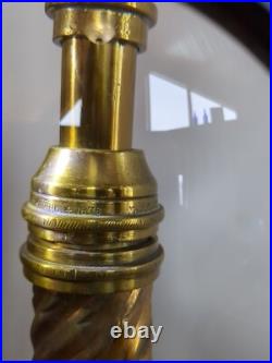 Antique Electrified Brass Covered Cast Iron Three-tier Piano Organ Floor Lamp