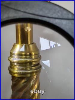 Antique Electrified Brass Covered Cast Iron Three-tier Piano Organ Floor Lamp