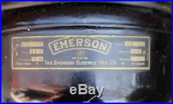 Antique Emerson Brass 6 Blade Cage 3 Speed Electric Fan Type 21666 No. 192098