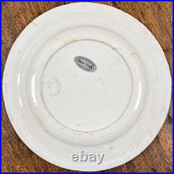 Antique English Delft Polychrome Plate Dish 18th Century Chinoiserie Faience