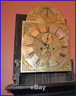 Antique English Tall Case Grandfather clock C. 1740, James Webster