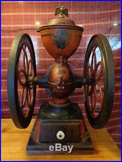 Antique Enterprise Coffee Grinder #7 1873 has not been repainted turns smoothly