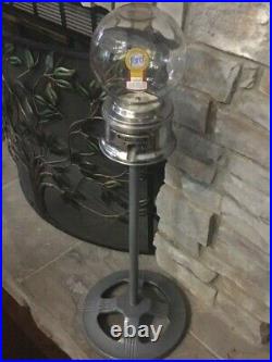 Antique Ford Gum Gumball Machine Glass Globe with Original Rare Stand Lock & key