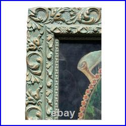 Antique Framed German Made 3D Advertising for Round Lake MN Minnesota