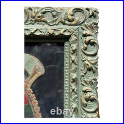 Antique Framed German Made 3D Advertising for Round Lake MN Minnesota