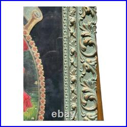 Antique Framed German Made 3D Advertising for Round Lake MN Minnesota