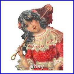 Antique Framed German Made 3D Advertising for Round Lake MN Minnesota