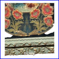 Antique Framed German Made 3D Advertising for Round Lake MN Minnesota