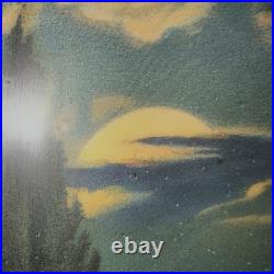 Antique Framed Jesus In The Garden Of Gethsemane Gold Tone Large 17.75 X 33.5