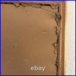 Antique Framed Jesus In The Garden Of Gethsemane Gold Tone Large 17.75 X 33.5