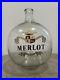 Antique-French-Blown-Glass-Gallon-MERLOT-Bottle-Wine-Large-12-Handpainted-01-vh