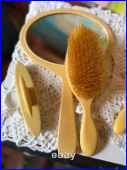 Antique French Ivory Celluloid Vanity Set 13pc E Dupont/Loonen France Edwardian