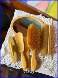 Antique French Ivory Celluloid Vanity Set 13pc E Dupont/Loonen France Edwardian