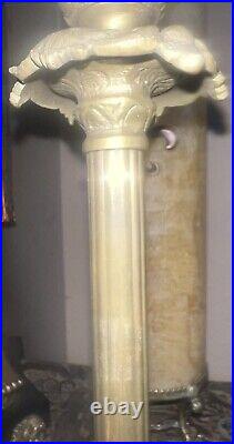 Antique French bronze candlestick