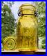 Antique-Fruit-Jar-1880s-Straw-Yellow-Trademark-Lightning-Pale-Amber-Quart-Lid-01-awu