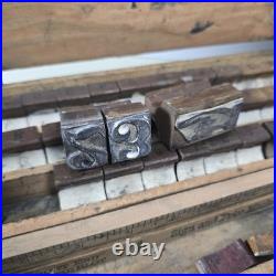 Antique G. L. White No. 1 Sign & Price Marker Wood Stamp Set