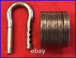 Antique G&p Victorian/civil War Era (5#) Combination (9-7-1-5-0)