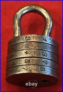 Antique G&p Victorian/civil War Era (5#) Combination (9-7-1-5-0)