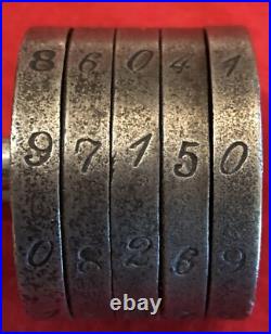 Antique G&p Victorian/civil War Era (5#) Combination (9-7-1-5-0)