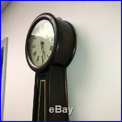 Antique George Hatch Round Bottom Weight Banjo Clock C 1860 $300 PRICE DROP
