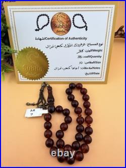 Antique German Bekalite 33-bead Muslim Rosary Tesbih