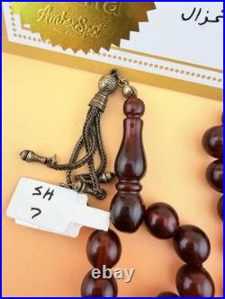 Antique German Bekalite 33-bead Muslim Rosary Tesbih