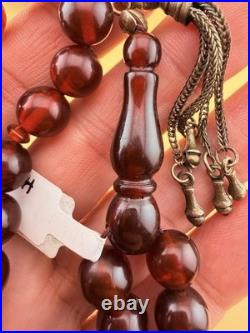 Antique German Bekalite 33-bead Muslim Rosary Tesbih