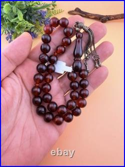 Antique German Bekalite 33-bead Muslim Rosary Tesbih