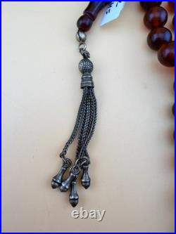 Antique German Bekalite 33-bead Muslim Rosary Tesbih