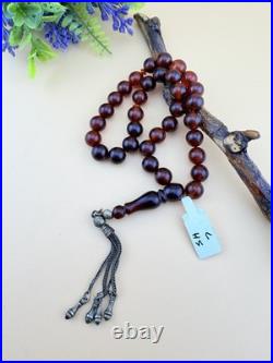 Antique German Bekalite 33-bead Muslim Rosary Tesbih