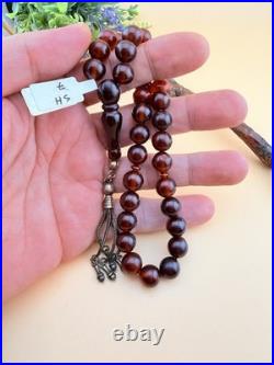 Antique German Bekalite 33-bead Muslim Rosary Tesbih