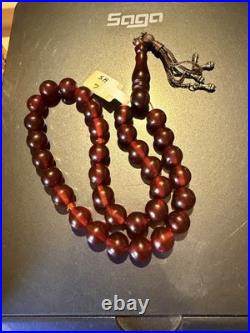 Antique German Bekalite 33-bead Muslim Rosary Tesbih