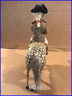 Antique German Candy Container with George Washington on Horse 1900's