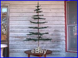 Antique German Christmas Goose Feather Tree Green 56 tall