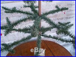 Antique German Christmas Goose Feather Tree Green 56 tall