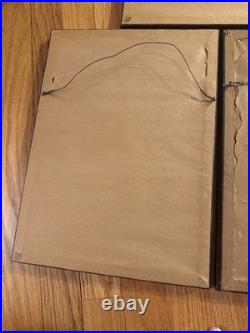 Antique German Military Uniform Lithograph Prints Austria Saxony Framed Set