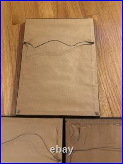 Antique German Military Uniform Lithograph Prints Austria Saxony Framed Set