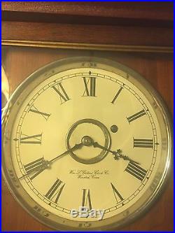 Antique Gilbert Regulator No 3 Wall Clock 1870s Rosewood Case Time Only