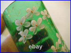 Antique Glass Tumblers collection of 5 pieces ALL Perfect Free ShpN