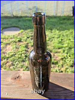 Antique Green 3 Piece Wine Push-Up Bottom Bottle