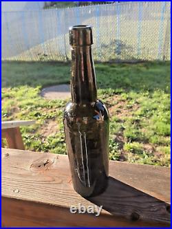 Antique Green 3 Piece Wine Push-Up Bottom Bottle