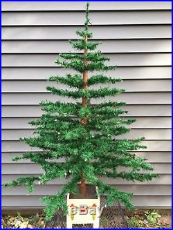 Antique Green 46 German Goose Feather Christmas Tree