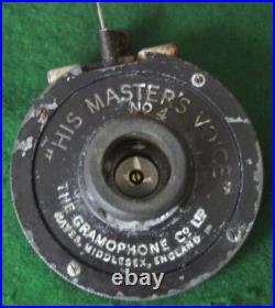 Antique HMV Oak Cased Wind up Gramophone Free Shipping PL4521