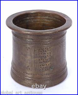 Antique Hand Big Size Hand Crafted Brass Holy Water Pot Panchpatra. G53-158
